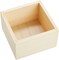 10 Unfinished Small Wooden Boxes for Crafts with 1 Sanding Sponge (4 In, 11 Pieces) - Mini Wooden Crates - Mini Crates For Centerpieces